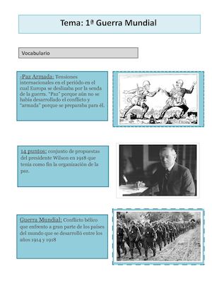 Vocabulario 1ªguerra Mundial (1) Y (2)