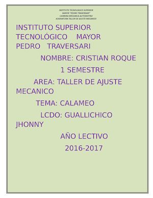 Trabajo Final Calameo Taller De Ajuste Mecanico