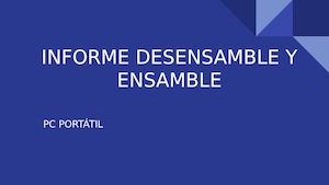 Informe Ensamble Portatil