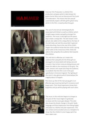 Woman In Black Analysis