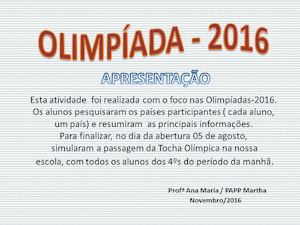 Olimpíadas Rio 2016