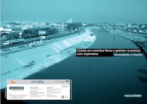 Canais Em Colchoes Reno E Gabioes Revestidos Com Argamassa