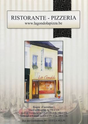 Restaurant La Gondola (La Hulpe) - Carte / Restaurant