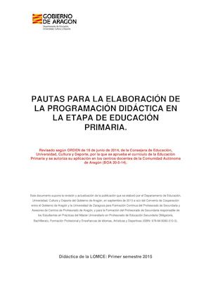 Pautas Ppdd Primaria