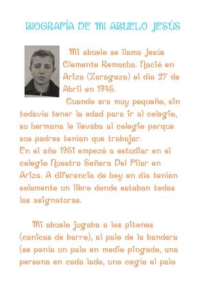 Biografía Mi Abuelo Jesús
