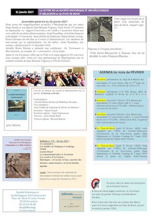 Lettre du 31 janvier 2017