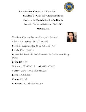 Carmen Dayana Perugachi Marmol