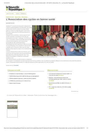 2016  Article presse de l'année 2016