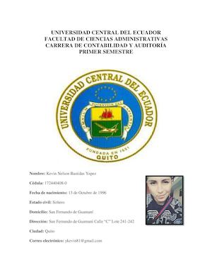 Kevin Nelson Bastidas Yepez