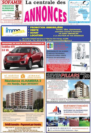 La Centrale des Annonces N° 1338 Semaine du 29 Janvier au 04 Février 2017