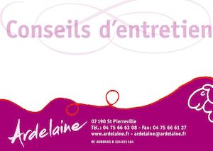 Conseils Entretien Ardelaine