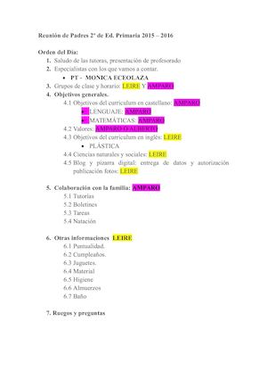 Reunion De Padres 2015 2016