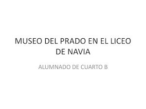 CUADROS DEL MUSEO DEL PRADO