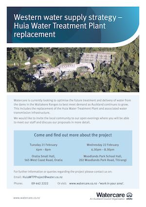 A4 Poster Western Water Supply Huia Wtp Replace 07 02 17 (2)