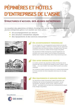 Pépinières et hôtels d'entreprises de l'Aisne - Édition janvier 2017
