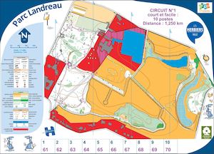 Course d'orientation Parc municipal du Landreau : Circuit 1 (Court Et Facile)