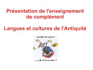 Présentation de l'enseignement LCA