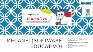 Mecanet(software Educativo)
