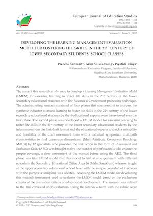 Calaméo - DEVELOPING THE LEARNING MANAGEMENT EVALUATION MODEL FOR ...