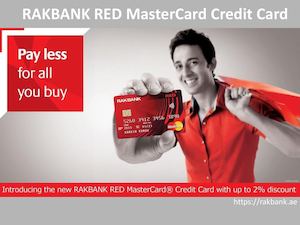 Rakbank RED MasterCard Credit Card