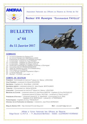 BULLETIN 64 DU 15 01 2017