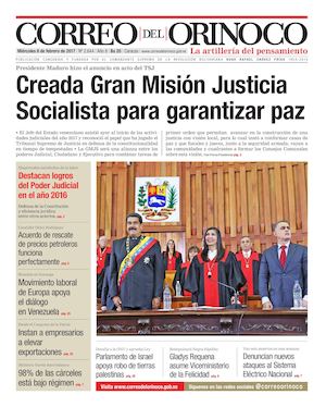 Correo del Orinoco del miércoles 8 de febrero de 2017 No. 2.644