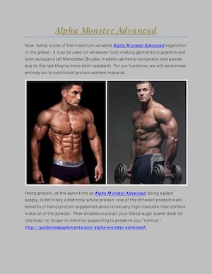 Alpha Monster Advanced