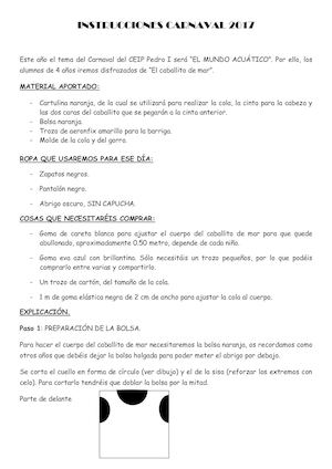 Instrucciones Caballito