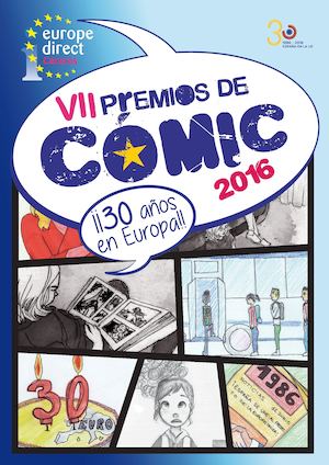 Premios Cómic 2016 Europe Direct Cáceres "30 años en Europa"