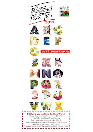 Programme Printemps des poètes 2017