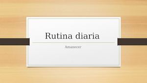 Rutina Diaria