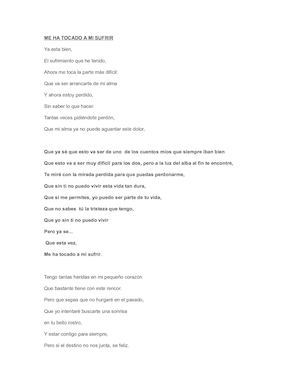 Me Ha Tocado A Mi Sufrir