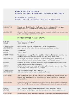 Hansel Y Gretel