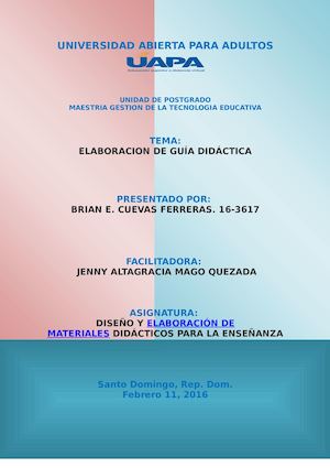 Actividad Final Guía Didáctica