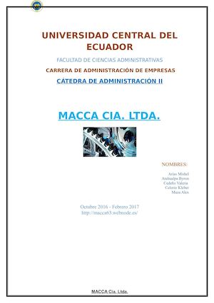 Macca Cía Ltda