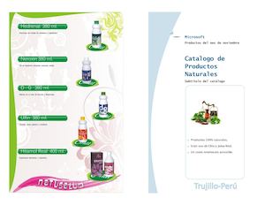 Catalogo De Productos Naturales