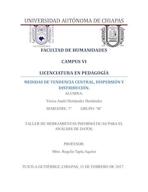 Medidas Centrales, Dispersión y Distribución