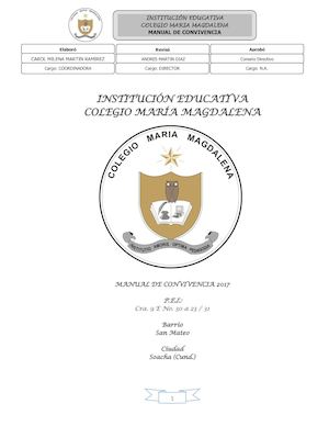 Manual De Convivencia 2015