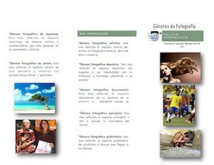 Folletos De Generos De Fotografia
