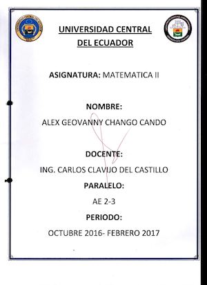 ALEX CHANGO AE 2-3 Matematica Ii