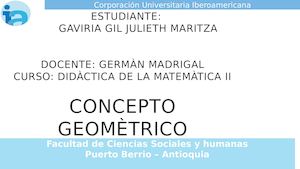 Historia Del Circulo " Concepto Geomètrico"