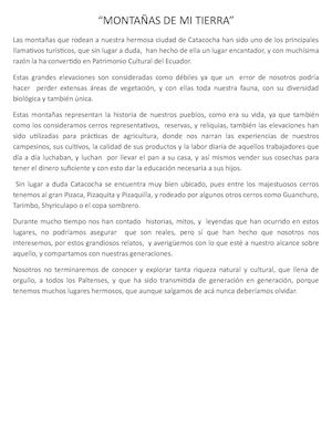 Conociendo Nuestro Canton Paltas