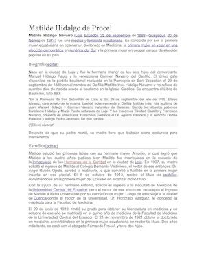 Matilde Hidalgo