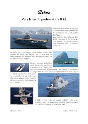 Vers la fin du porte-avions R 99