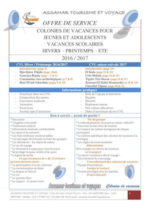 Offre De Service CVL 2016 - 2017