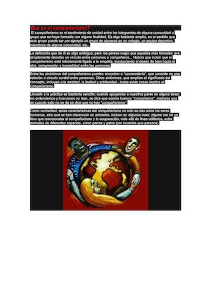 Que Es El Compañerismo