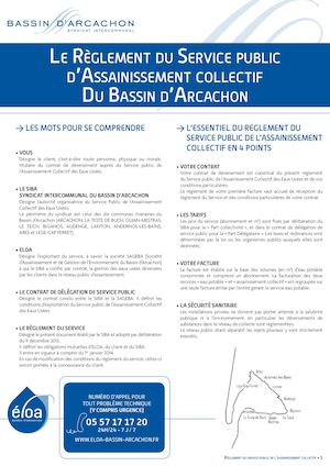 Règlement du Service public d'Assainissement collectif du Bassin d'Arcachon