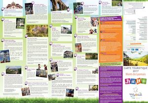 Carte touristique Monts du Lyonnais - 2017