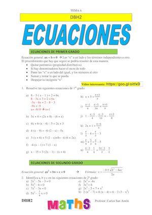 Dbh2 Tema6 Ecuaciones