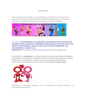 Trabajo De Ciencias Tecnologia Y Sexualidad